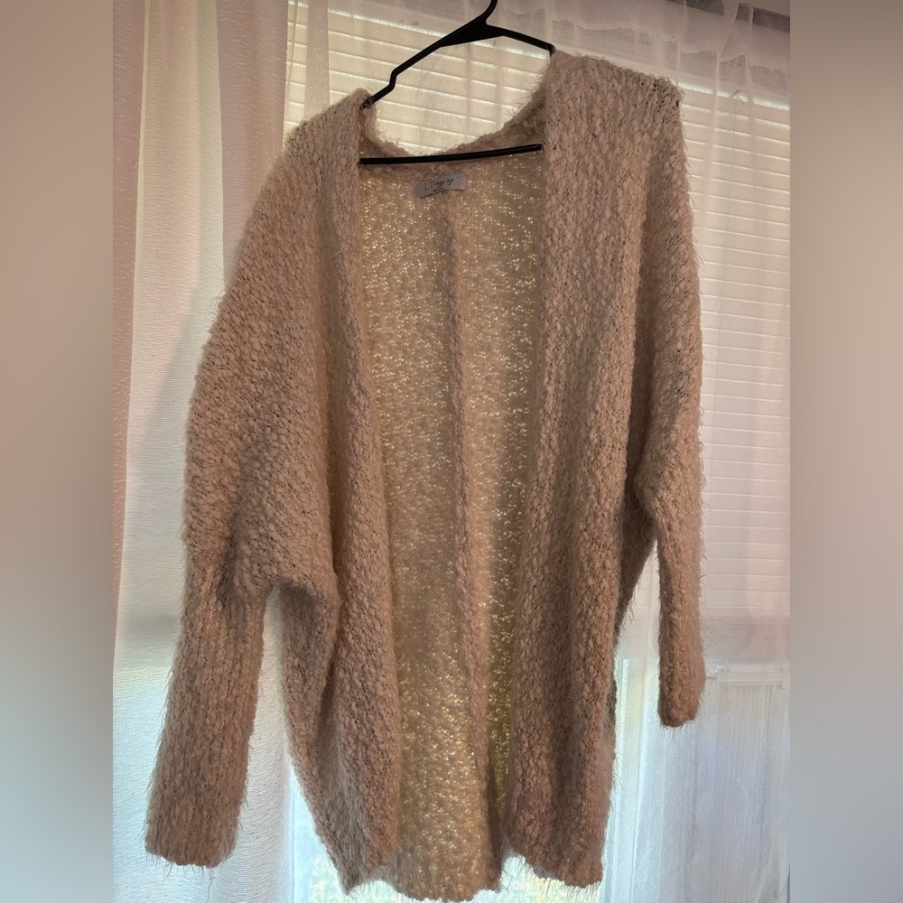 Cardigan. Furry and soft!